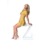 The Urban Oasis Golden Mustard Mini Dress