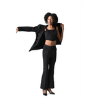 The Belgravia Jet Black Double-Breasted Suit