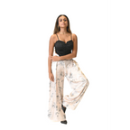 Twilight Bloom Black Top and Floral Maxi Skirt