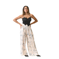 Twilight Bloom Black Top and Floral Maxi Skirt