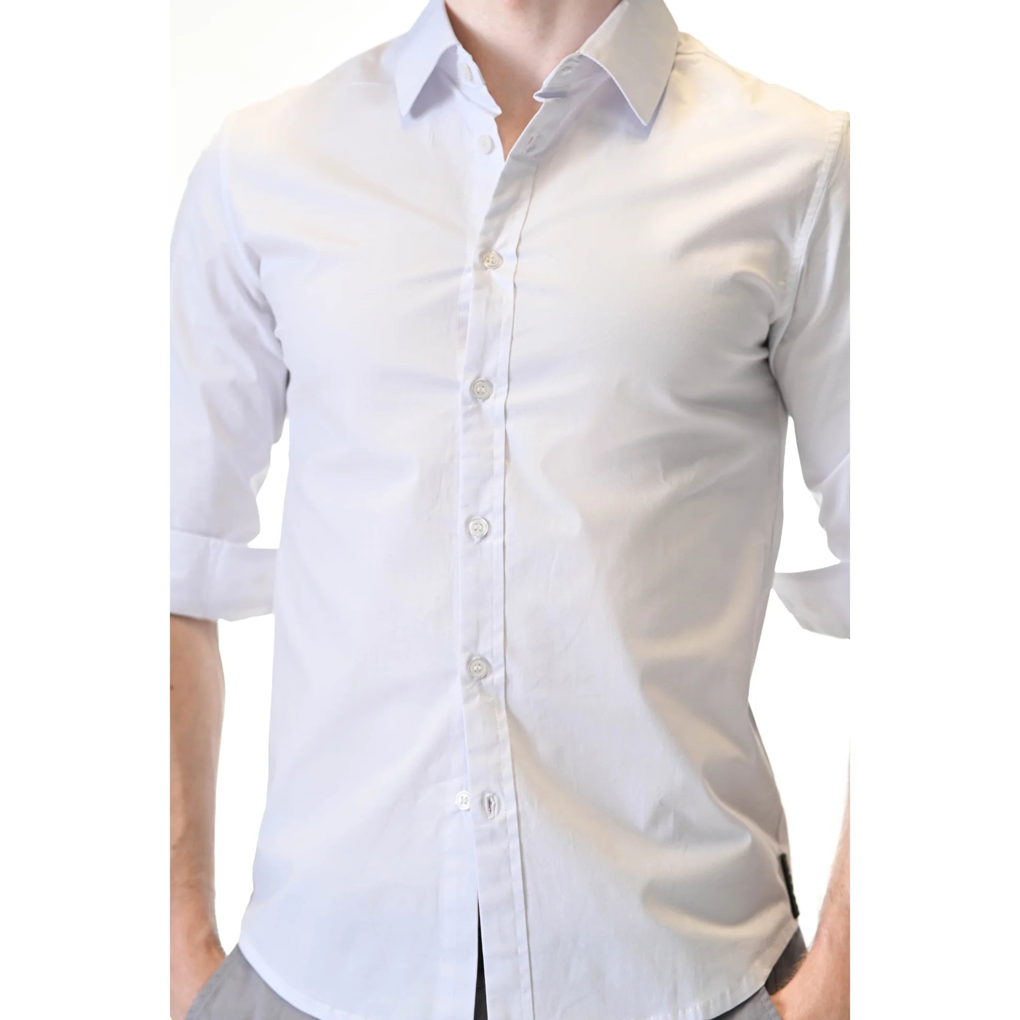 Salt Thread White Dress Shirt