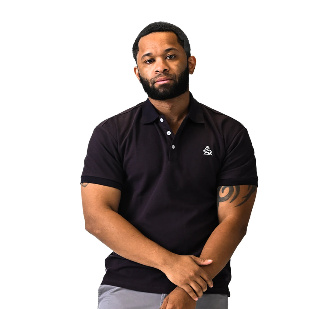 Polo negro azabache Noir Frame