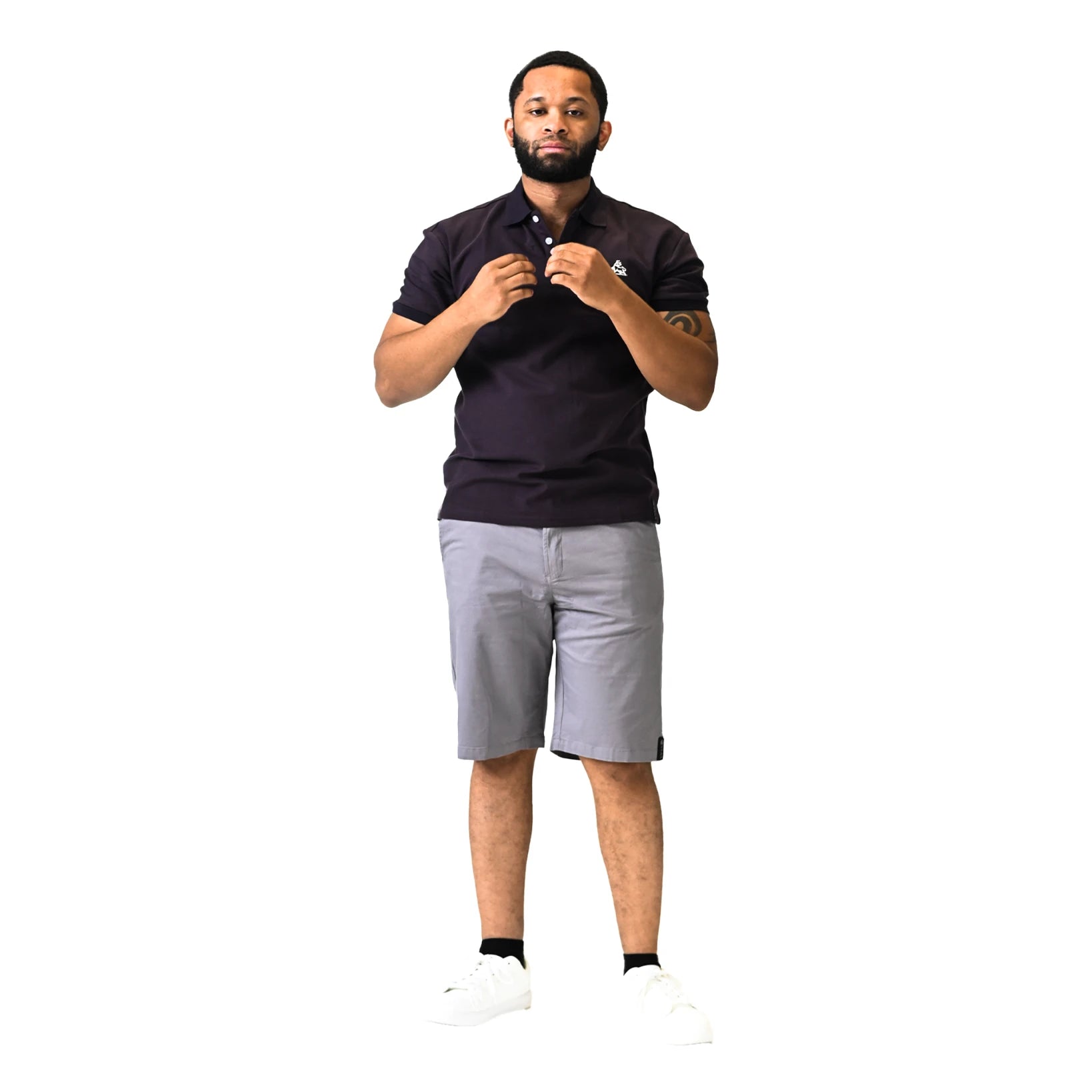 Noir Frame Jet Black Polo Shirt