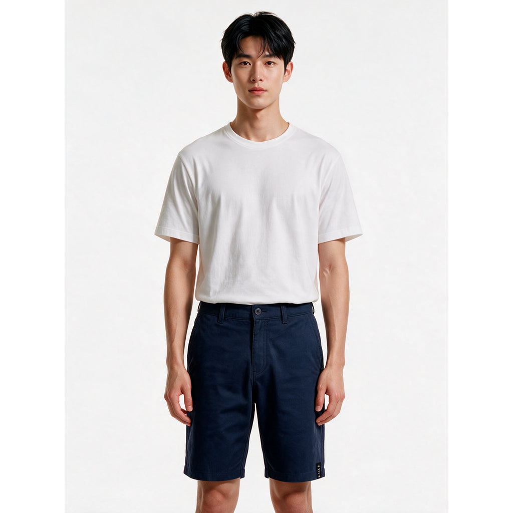 Men's Navy Blue Dress Shorts