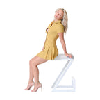 The Urban Oasis Golden Mustard Mini Dress